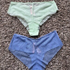 (2) NWT Victoria's Secret cheeky underwear, Size Large
